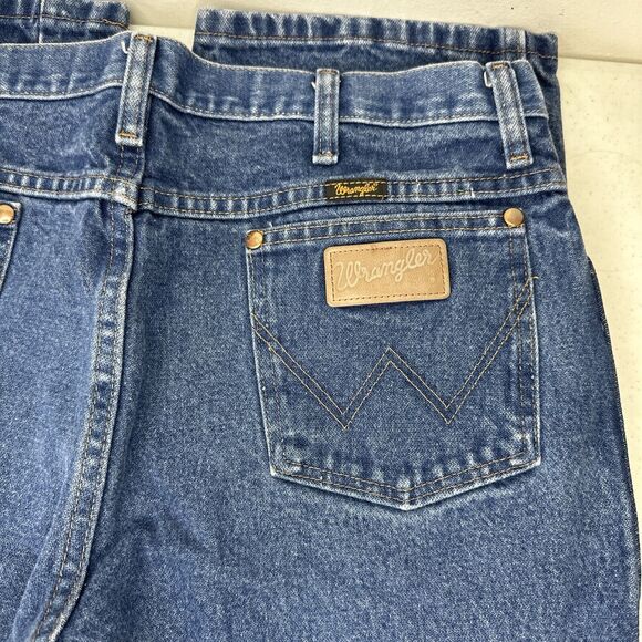 Vtg Wrangler 936PWD Western Rodeo Blue Denim Jeans Mens 35x30 - Picture 6 of 7